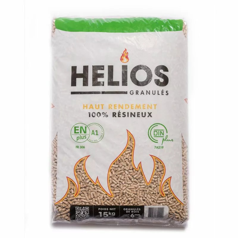 HELIOS Premium-Pellets – 975 kg – Palette 65 × 15 kg | Ramsauer Brennholz