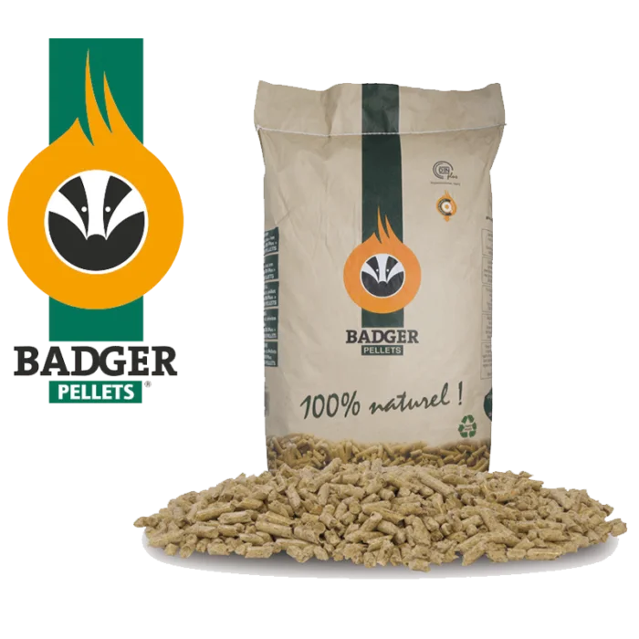 BADGER Premium-Pellets – 975 kg – Palette 65 × 15 kg – ENplus A1 | Ramsauer Brennholz
