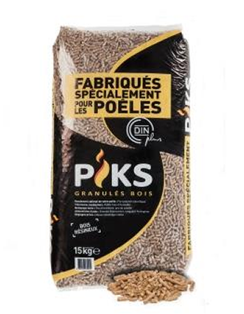 PIKS Premium-Pellets – ≈1’000 kg – Palette 66 × 15 kg – DINplus | Ramsauer Brennholz