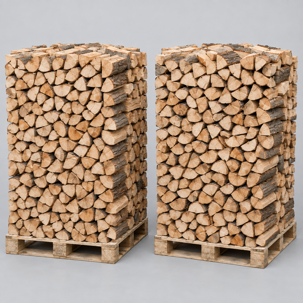 2 Paletten Buchenholz 25cm kammergetrocknet
