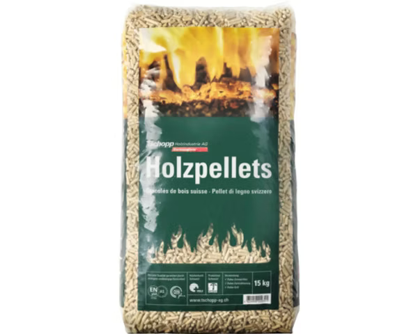 Holzpellets CH – 990 kg – Palette 66 × 15 kg – Fichte & Tanne Schweiz | Ramsauer Brennholz