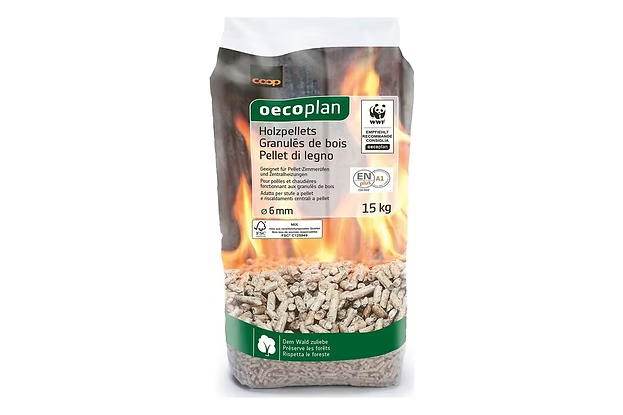 Oecoplan Premium-Pellets – 975 kg – Palette 65 × 15 kg – ENplus A1 | Ramsauer Brennholz