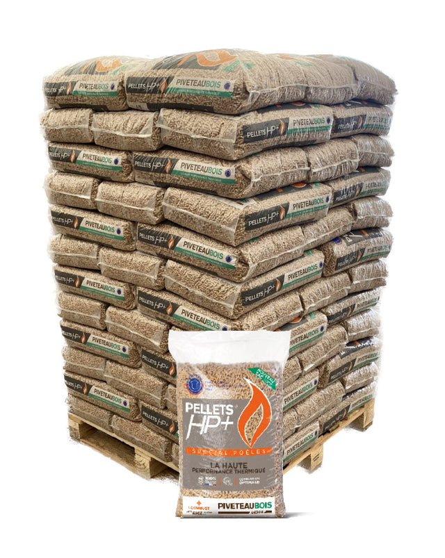 HP+ Premium-Pellets – 1’080 kg – Palette 72 × 15 kg – DINplus & ENplus A1 | Ramsauer Brennholz