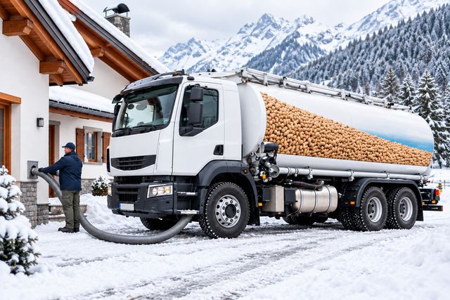 Thermospan® Holzpellets – Lose Lieferung per Silowagen – ENplus A1 | Ramsauer Brennholz